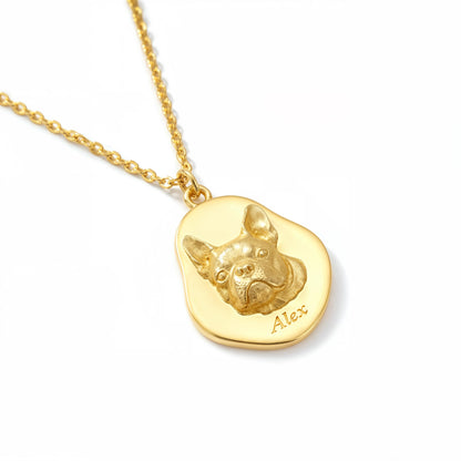 Soulyshine Precious Paw -  Upload Pet Portrait Photo Necklace