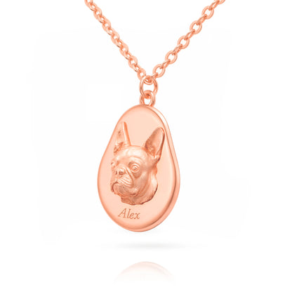 Soulyshine Precious Paw -  Upload Pet Portrait Photo Necklace