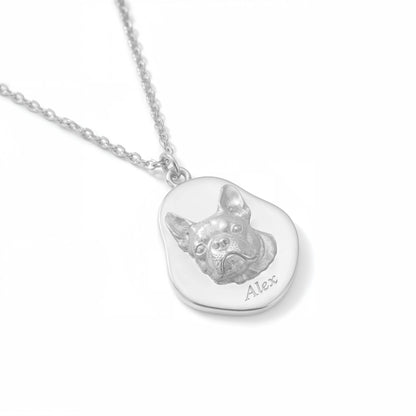 Soulyshine Precious Paw -  Upload Pet Portrait Photo Necklace