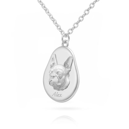 Soulyshine Precious Paw -  Upload Pet Portrait Photo Necklace