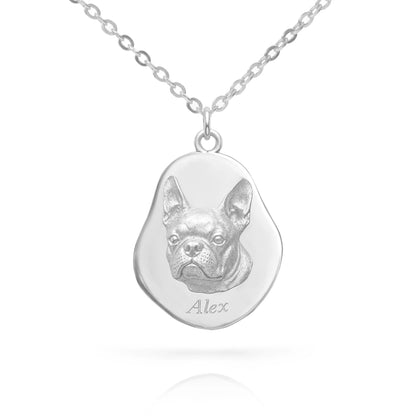 Soulyshine Precious Paw -  Upload Pet Portrait Photo Necklace