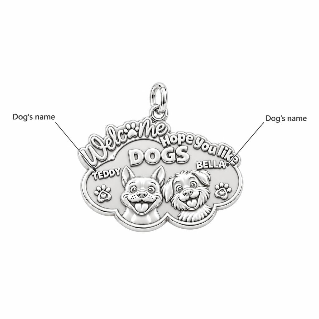 Welcome Hope You Like Dogs Charm Bracelet – Personalized Dog Mom Gift – personalization guide