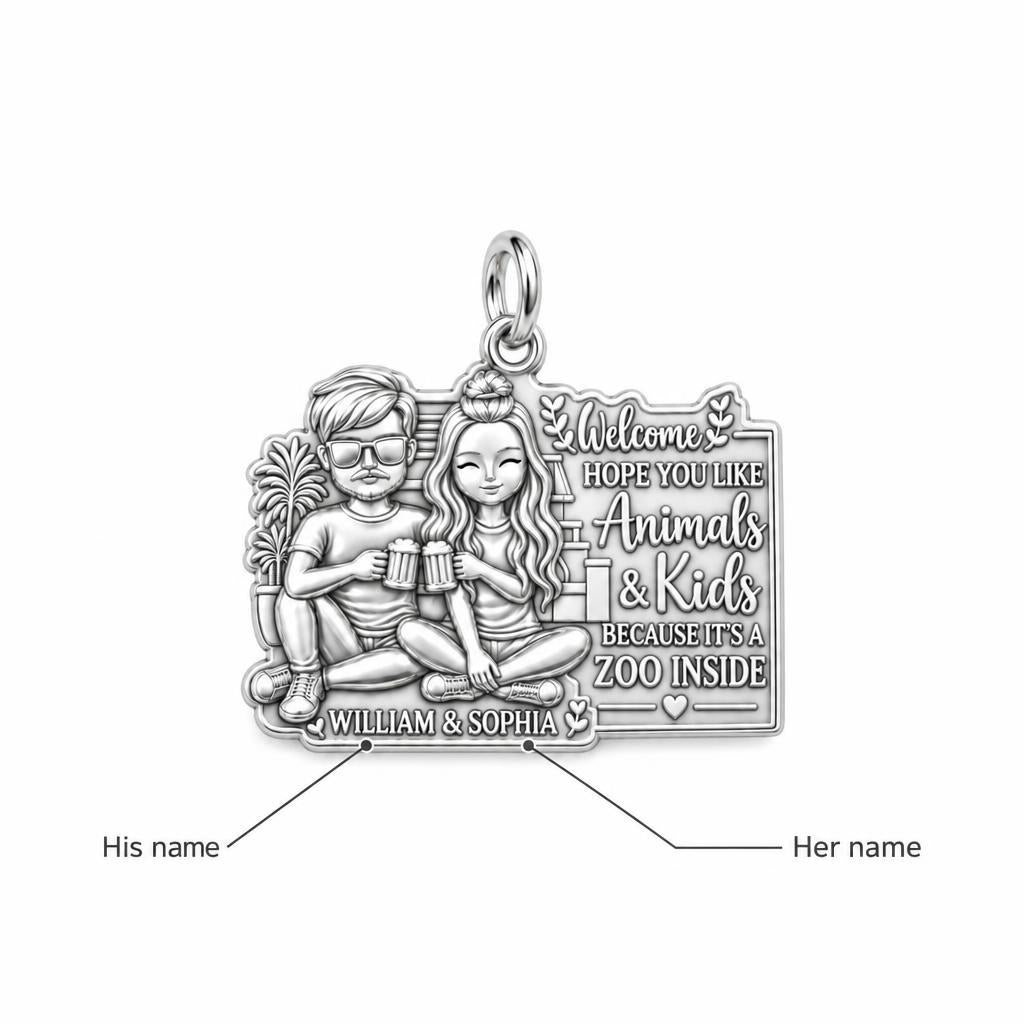 Welcome to the Zoo Charm Bracelet – Personalized Couple Gift – personalization guide