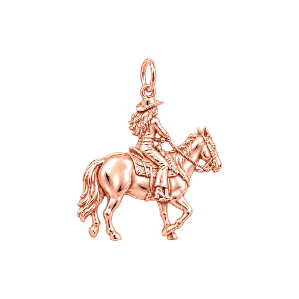 Western Rider Charm and Polyester Cord Bracelet Set