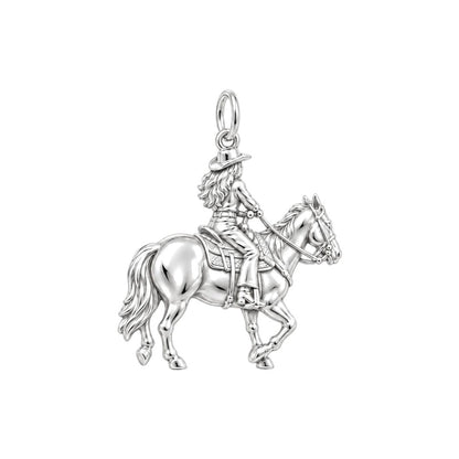 Western Rider Charm and Polyester Cord Bracelet Set