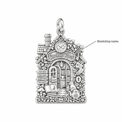 Whimsical Wonderland Bookshop Charm Bracelet – Personalized Book – personalization guide