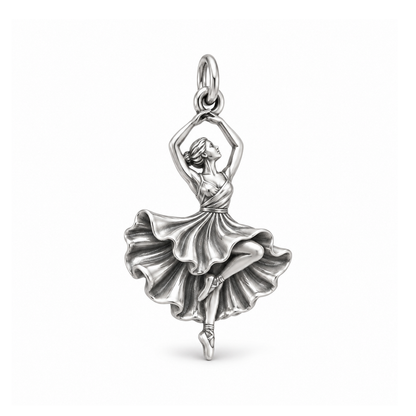 Whirling Ballerina Charm — Silver | charm-topics-remaining-444-2026-09-14 | topic-240