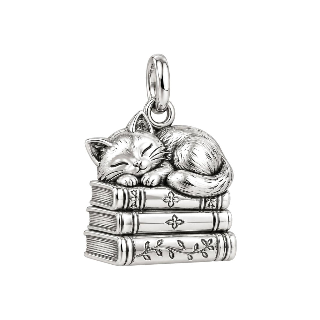 Whiskers and Chapters Charm and Polyester Cord Bracelet Set
