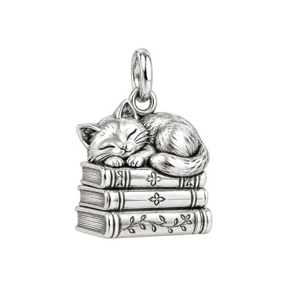 Whiskers and Chapters Charm and Polyester Cord Bracelet Set