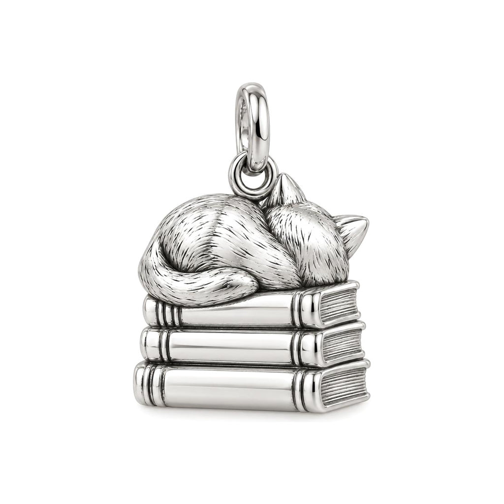 Whiskers and Chapters Charm and Polyester Cord Bracelet Set