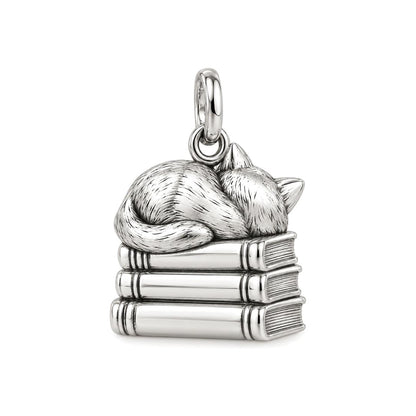 Whiskers and Chapters Charm and Polyester Cord Bracelet Set