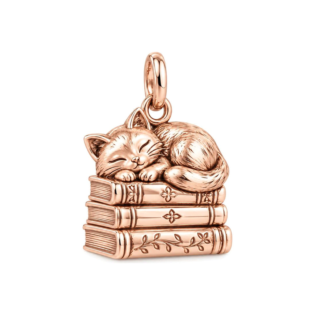 Whiskers and Chapters Charm and Polyester Cord Bracelet Set
