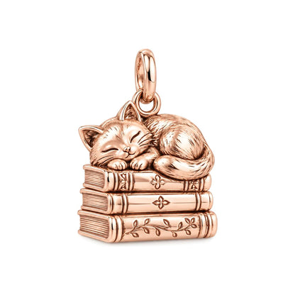 Whiskers and Chapters Charm and Polyester Cord Bracelet Set