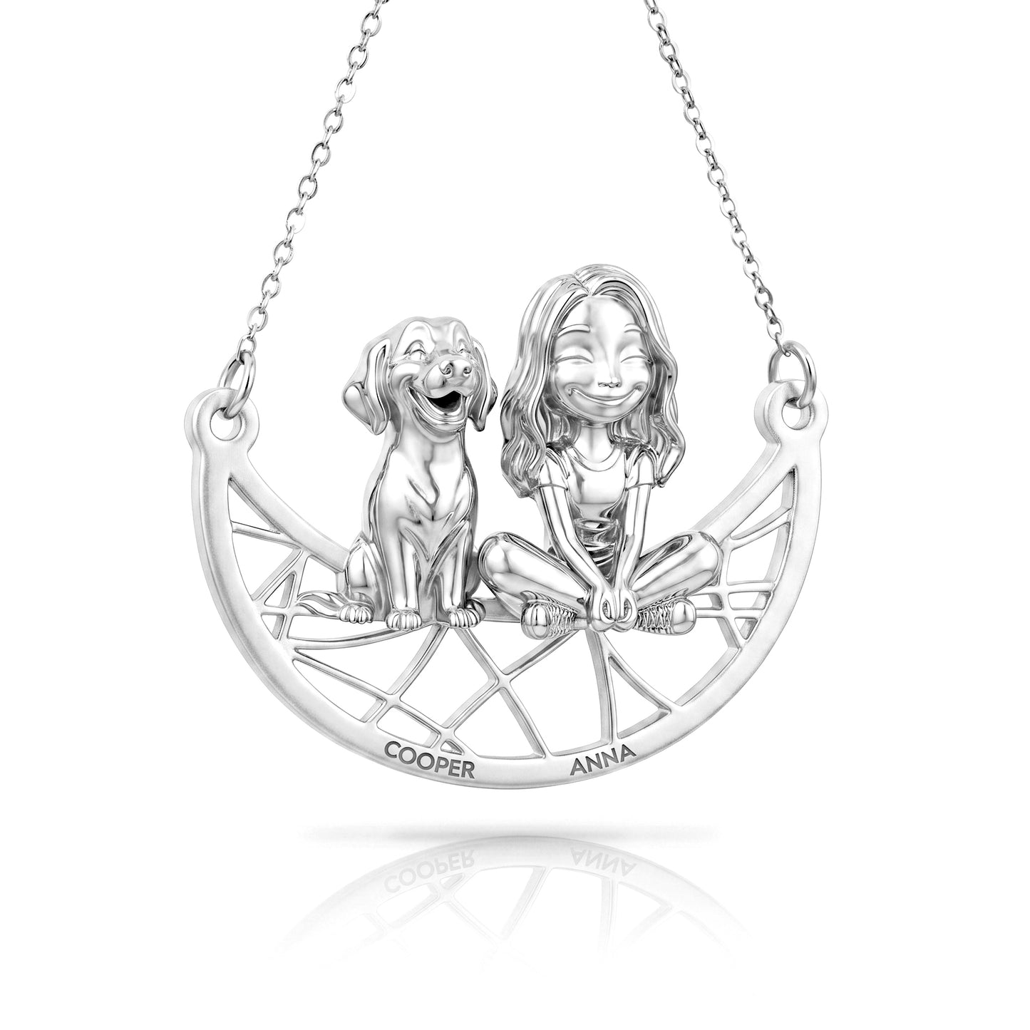 Soulyshine Golden Retriever Signature - Personalized Companion Handcrafted Necklace