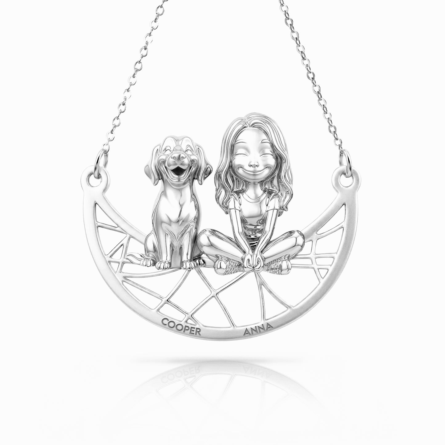 Soulyshine Golden Retriever Signature - Personalized Companion Handcrafted Necklace
