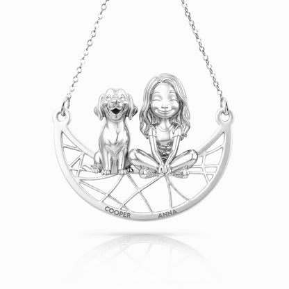 Soulyshine Golden Retriever Signature - Personalized Companion Handcrafted Necklace