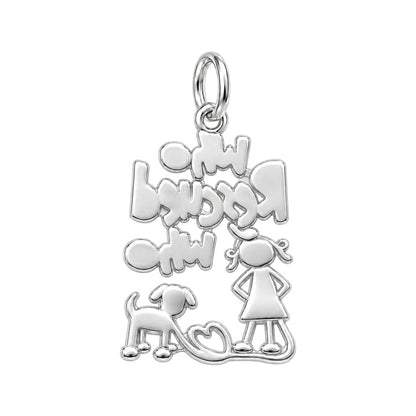 Who Rescued Who Charm and Polyester Cord Bracelet Set