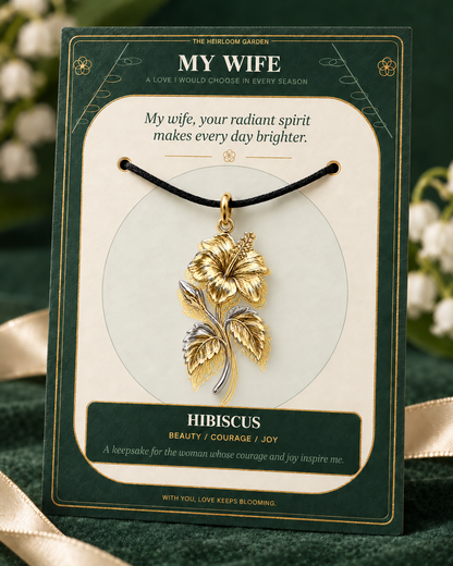 My Wife, I Would Choose You in Every Lifetime and Every Season — Flower Charm Bracelet Set