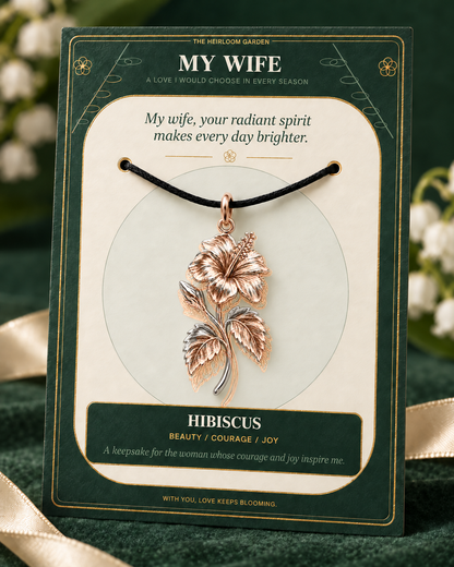 My Wife, I Would Choose You in Every Lifetime and Every Season — Flower Charm Bracelet Set