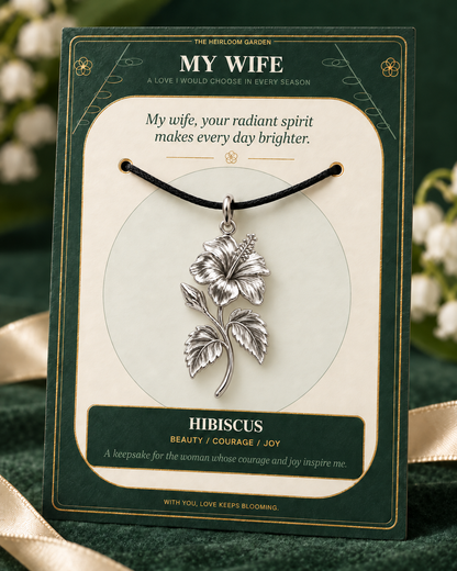 My Wife, I Would Choose You in Every Lifetime and Every Season — Flower Charm Bracelet Set