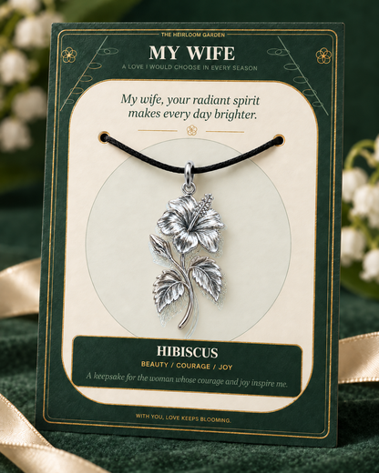My Wife, I Would Choose You in Every Lifetime and Every Season — Flower Charm Bracelet Set