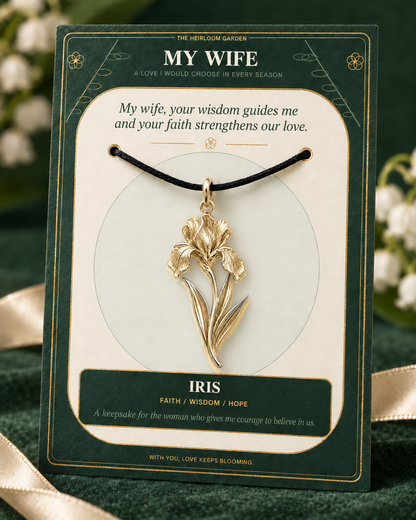 My Wife, I Would Choose You in Every Lifetime and Every Season — Flower Charm Bracelet Set