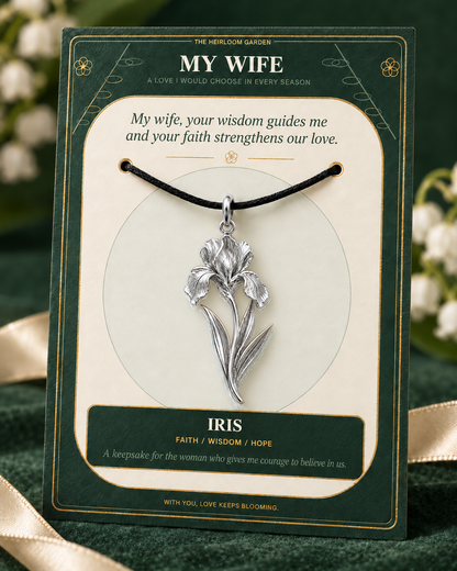 My Wife, I Would Choose You in Every Lifetime and Every Season — Flower Charm Bracelet Set