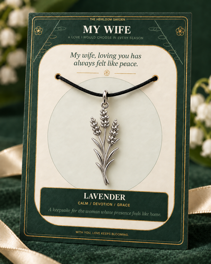 My Wife, I Would Choose You in Every Lifetime and Every Season — Flower Charm Bracelet Set