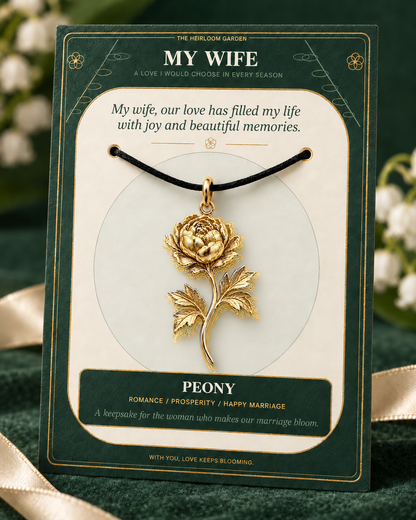 My Wife, I Would Choose You in Every Lifetime and Every Season — Flower Charm Bracelet Set