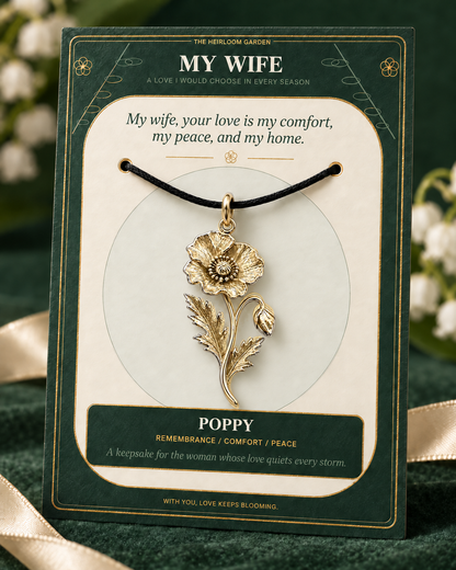 My Wife, I Would Choose You in Every Lifetime and Every Season — Flower Charm Bracelet Set