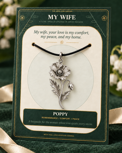 My Wife, I Would Choose You in Every Lifetime and Every Season — Flower Charm Bracelet Set