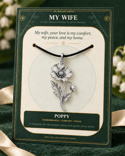 My Wife, I Would Choose You in Every Lifetime and Every Season — Flower Charm Bracelet Set