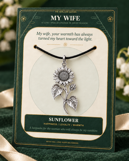 My Wife, I Would Choose You in Every Lifetime and Every Season — Flower Charm Bracelet Set