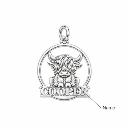 Wild and Woolly Highland Cow Charm Bracelet – Personalized Mom Gift – personalization guide