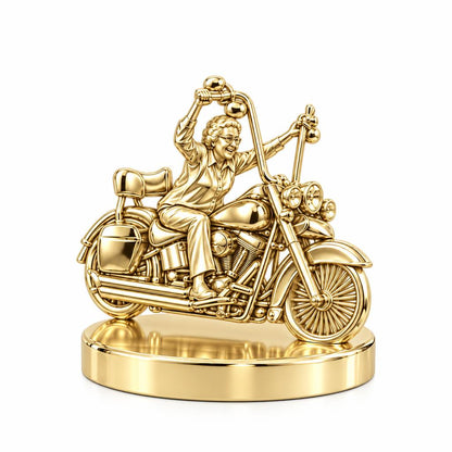 Wild at Heart Rider Keepsake Plaque – 18K gold, front view
