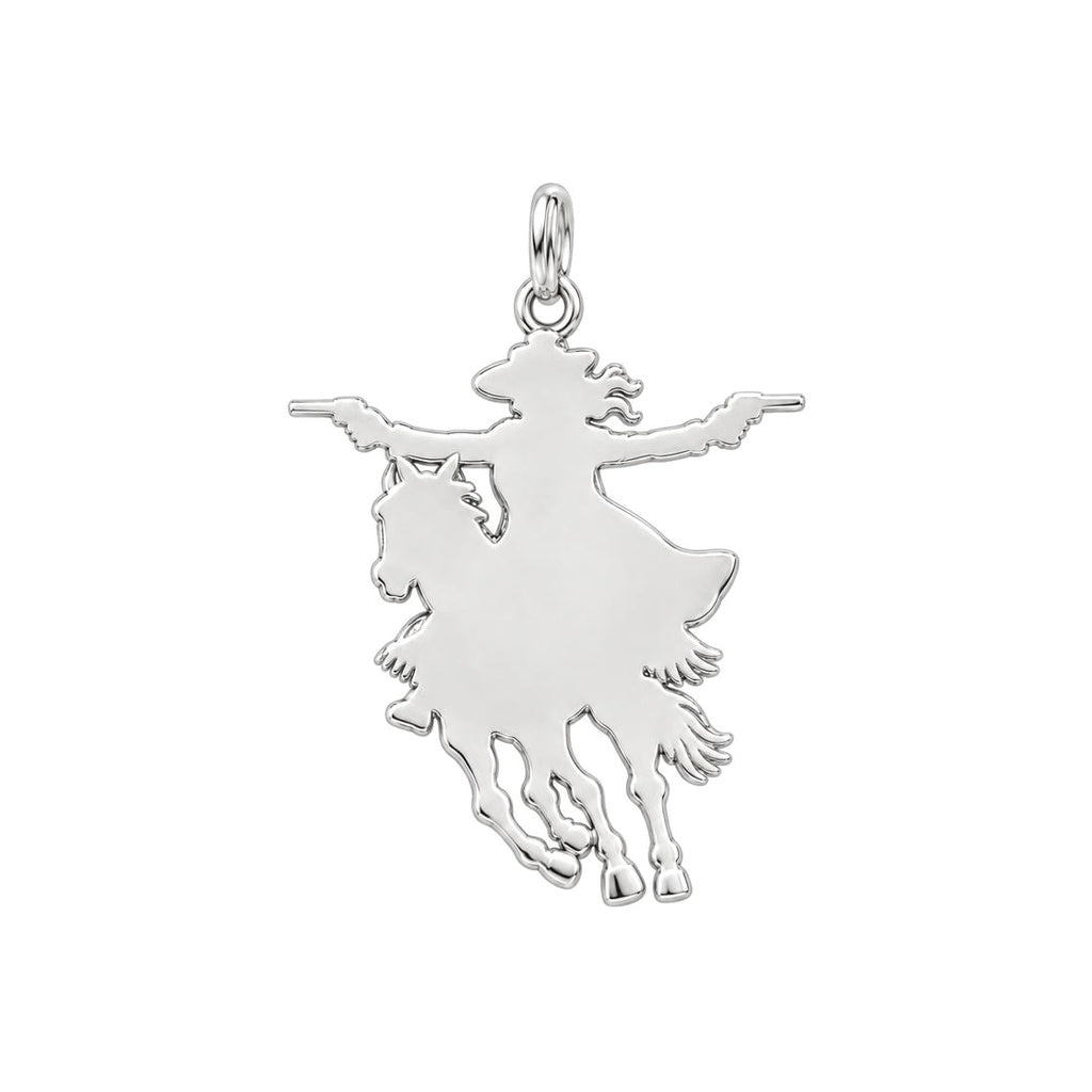 Wild West Cowgirl Charm Bracelet – Personalized Horse Lover Gift – back of the charm, engraving area