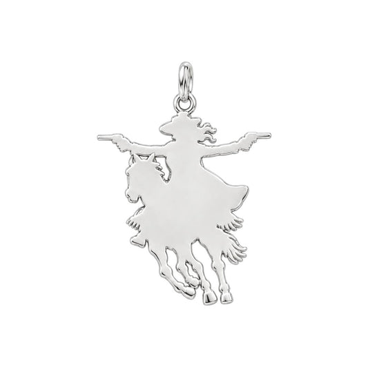 Wild West Cowgirl Charm Bracelet – Personalized Horse Lover Gift – back of the charm, engraving area