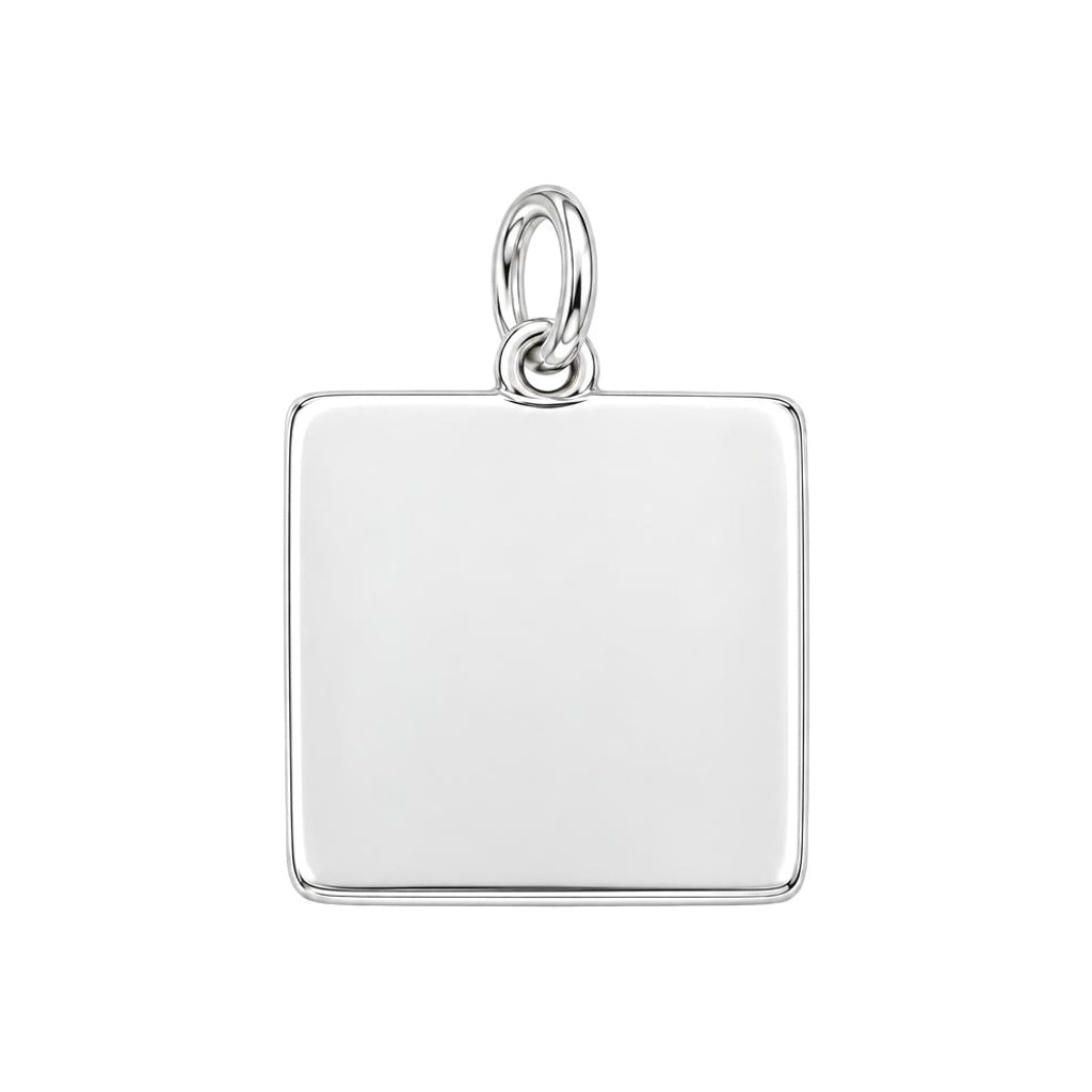Wildflower Bestie Garden Charm Bracelet – Personalized Bestie Gift – back of the charm, engraving area