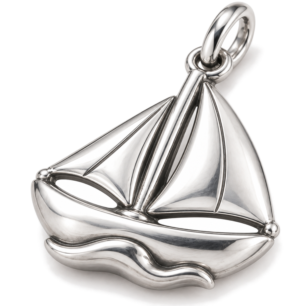 Windward Sailboat Charm — Silver Super Macro | charm-topics-remaining-444-2026-09-14 | topic-170