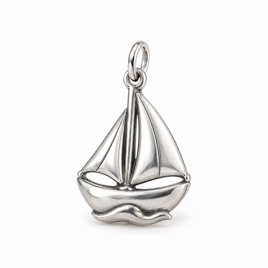 Windward Sailboat Charm — Silver | charm-topics-remaining-444-2026-09-14 | topic-170
