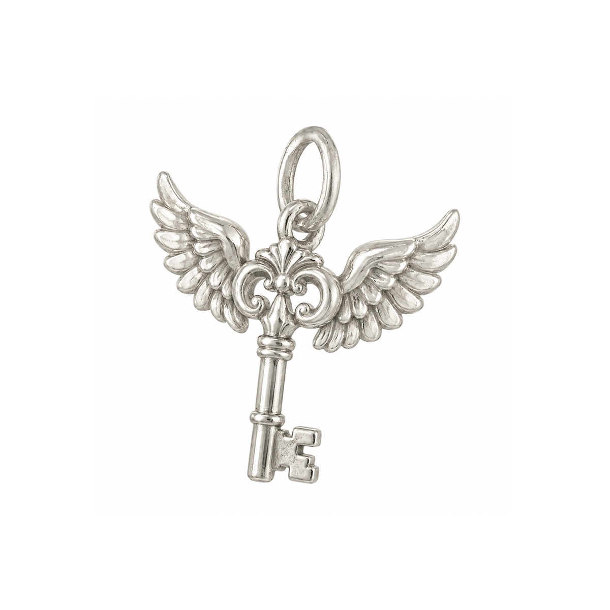 Winged Key Charm — Silver — 50-works-silver-20260916-68