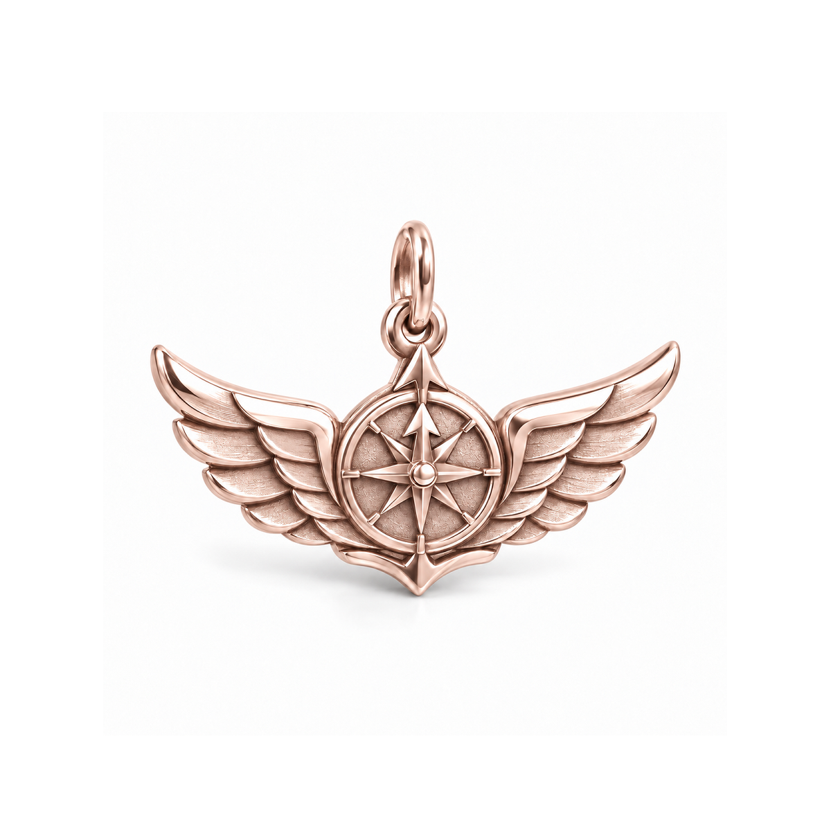 Wings of Service Charm — Rose Gold | charm-topics-remaining-444-2026-09-14 | topic-313