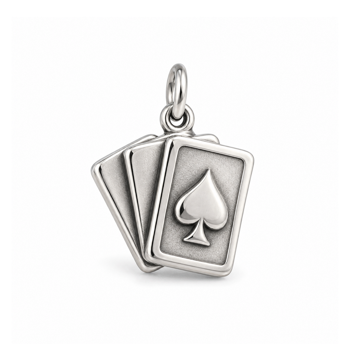 Winning Hand Cards Charm — Silver | charm-topics-remaining-444-2026-09-14 | topic-407