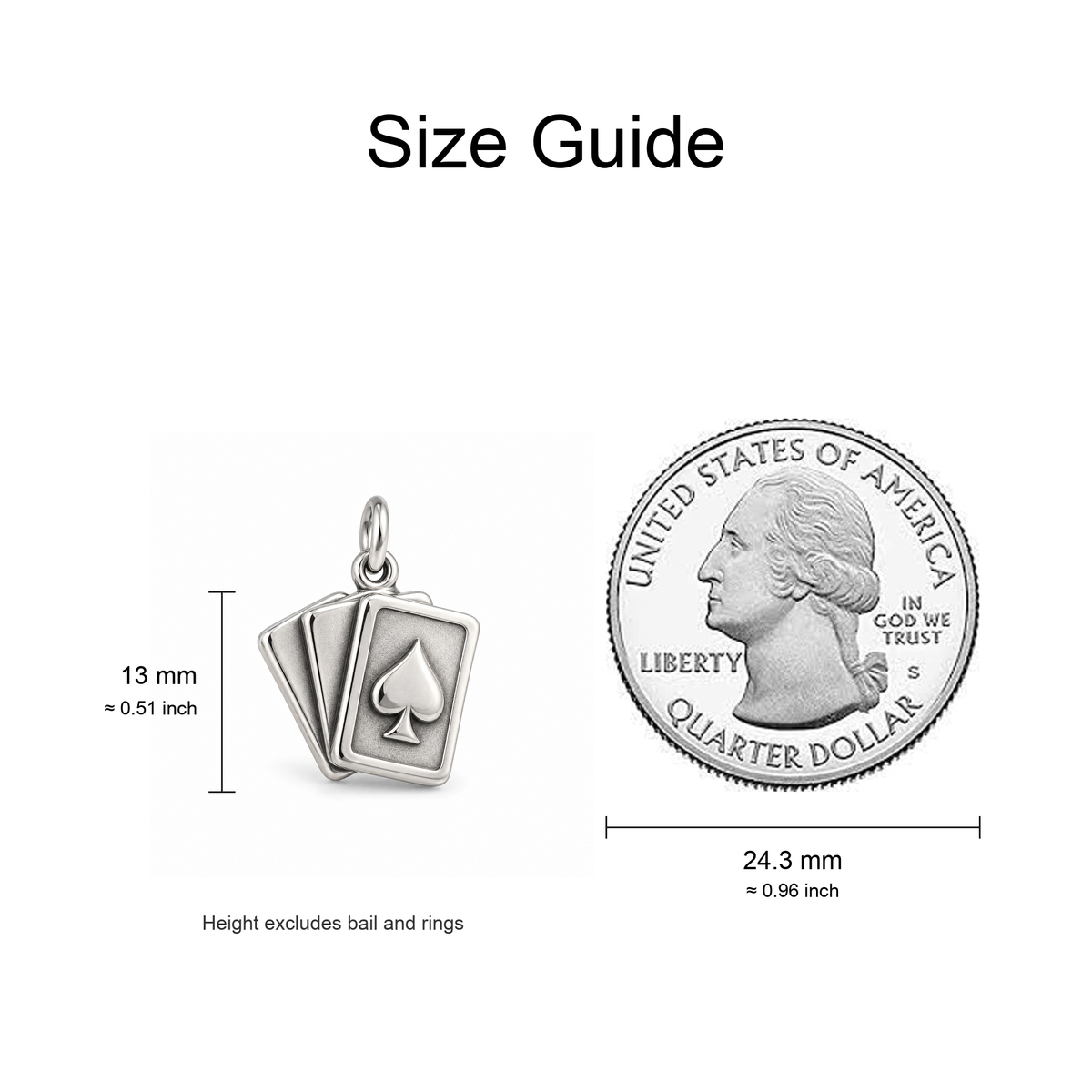 Winning Hand Cards Charm — Size Guide | charm-topics-remaining-444-2026-09-14 | topic-407