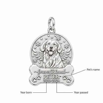 Winter Angel Wings Charm Bracelet – Personalized Dog Mom Gift – personalization guide