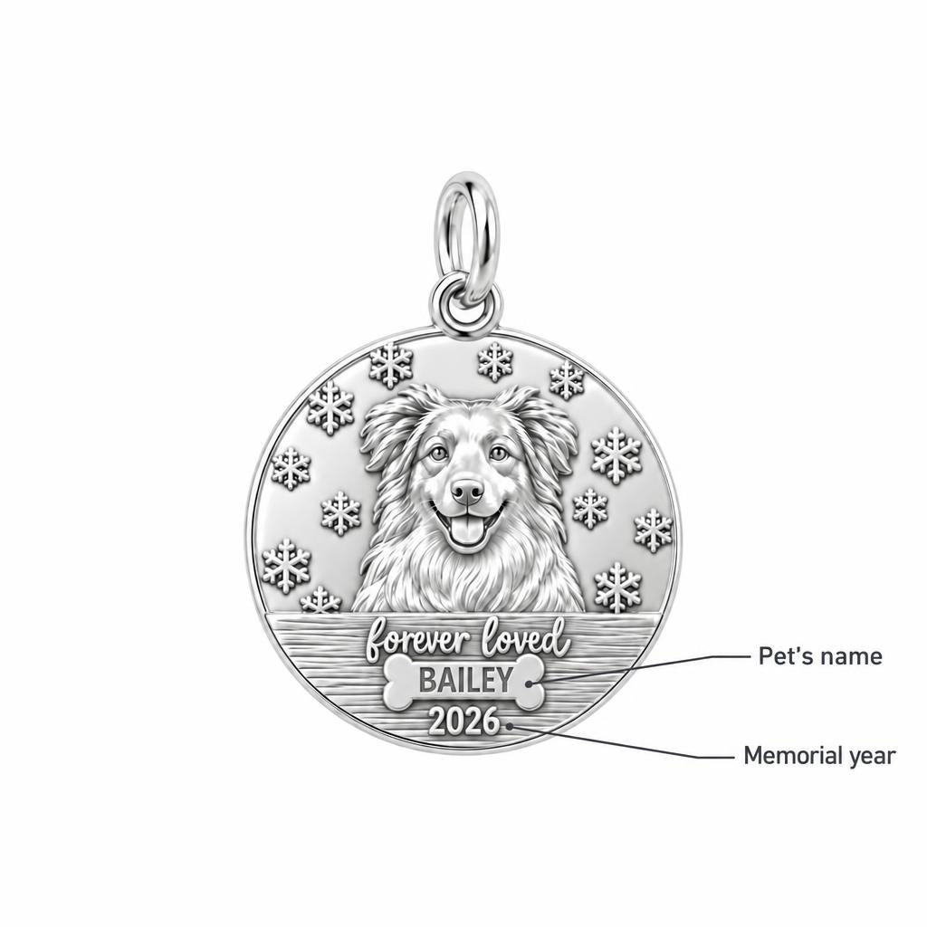 Winter Snowflake Pet Memorial Charm Bracelet – Personalized Dog Mom – personalization guide