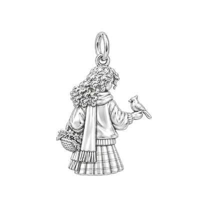 Winter Visitor Charm and Polyester Cord Bracelet Set