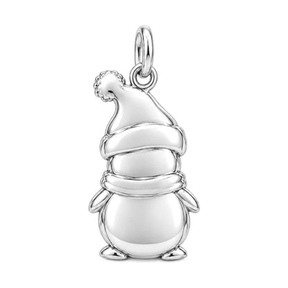 Winter Waddle Penguin Charm Bracelet – Personalized Daughter Gift – back of the charm, engraving area
