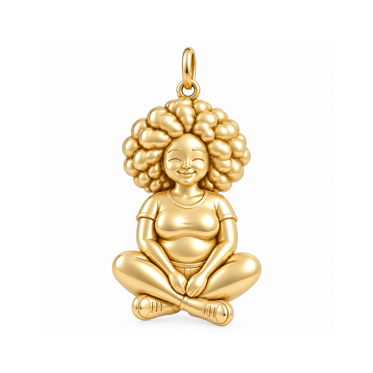 Curvy / Afro / Gold — Woman Charm | woman-charm-2026-09-13