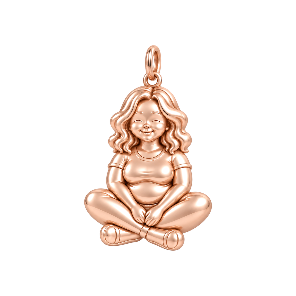 Curvy / Beach Waves / Rose Gold — Woman Charm | woman-charm-2026-09-13